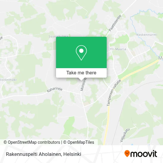 Rakennuspelti Aholainen map