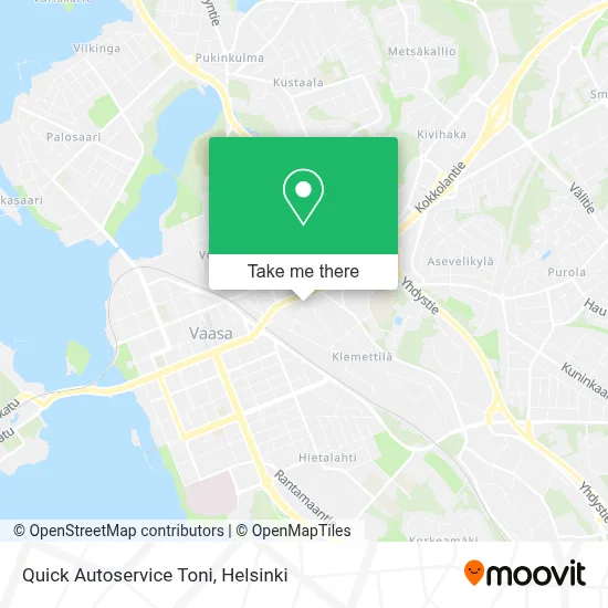 Quick Autoservice Toni map