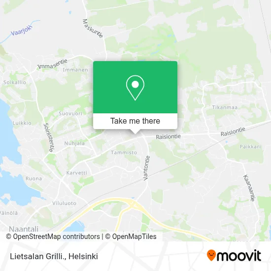Lietsalan Grilli. map