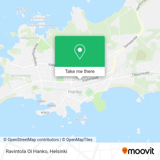 Ravintola Oi Hanko map