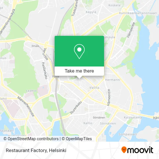 Restaurant Factory map