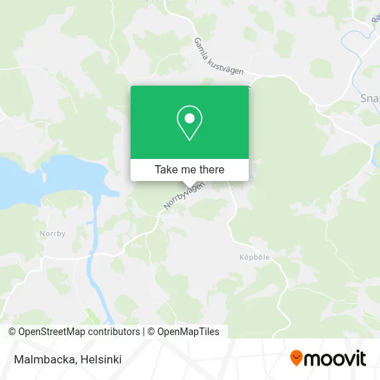 Malmbacka map