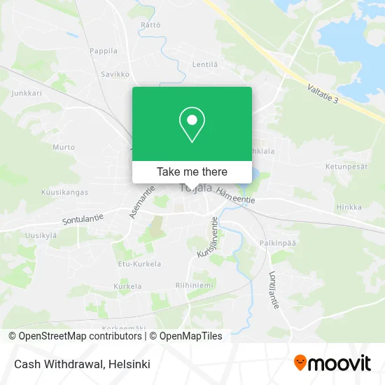 Cash Withdrawal map