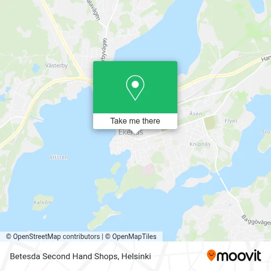 Betesda Second Hand Shops map