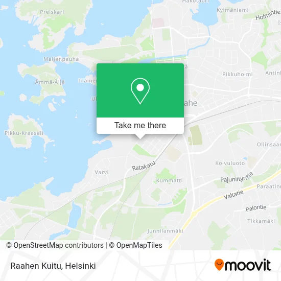 Raahen Kuitu map
