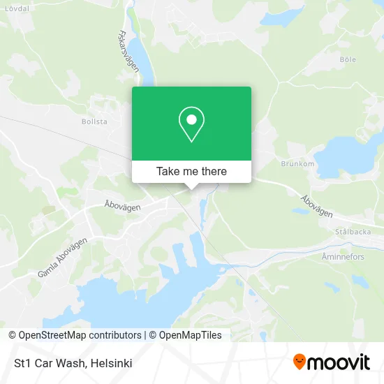 St1 Car Wash map