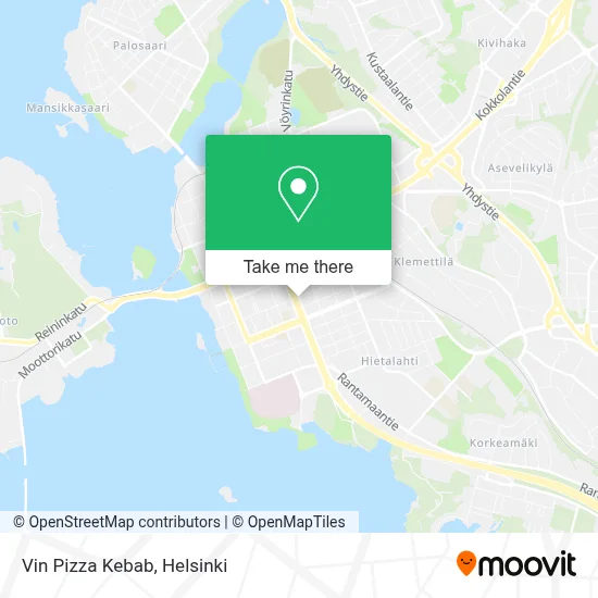 Vin Pizza Kebab map