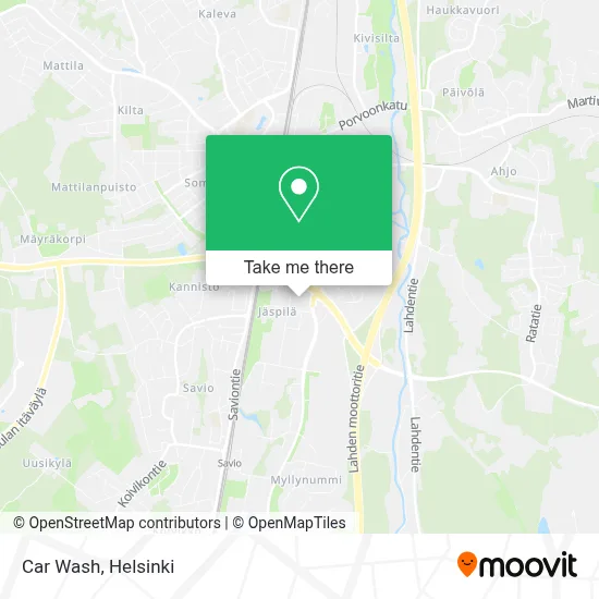 Car Wash map