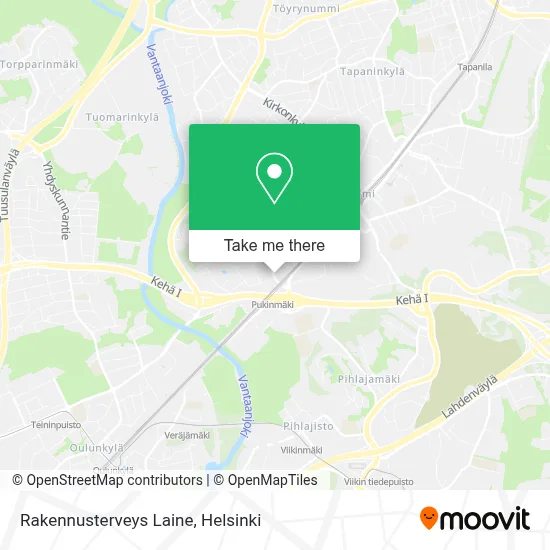 Rakennusterveys Laine map