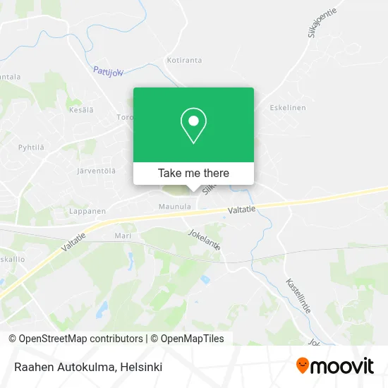 Raahen Autokulma map