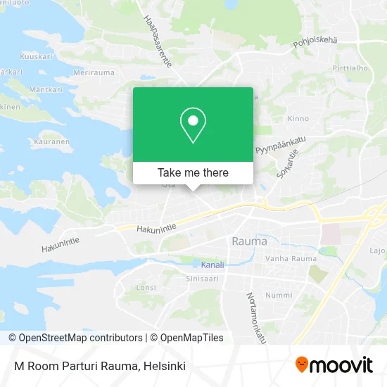M Room Parturi Rauma map