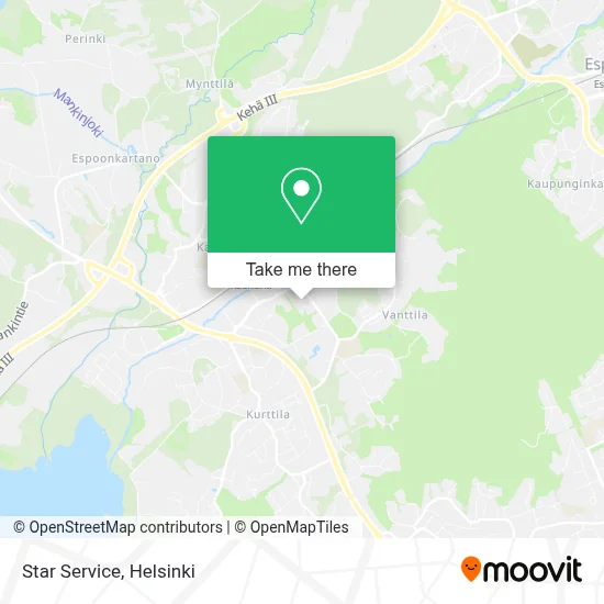 Star Service map