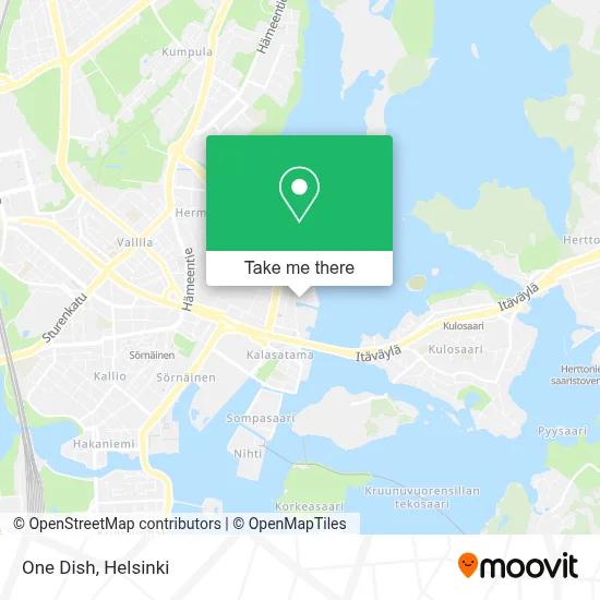 One Dish map