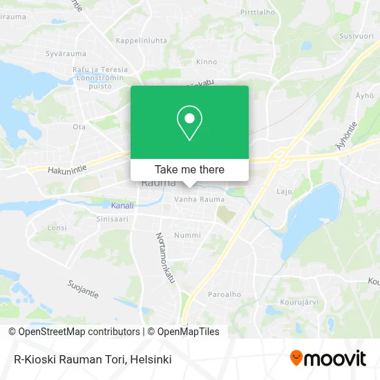 R-Kioski Rauman Tori map
