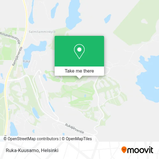 Ruka-Kuusamo map