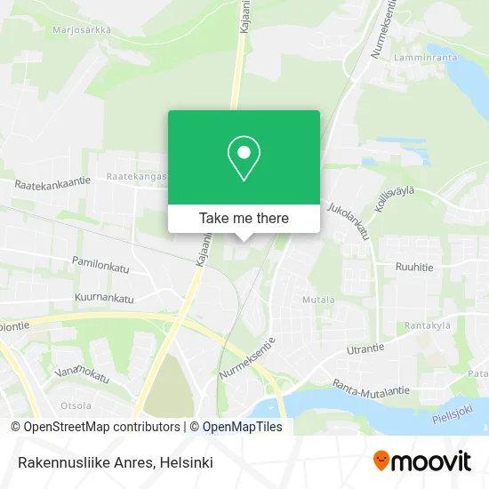 Rakennusliike Anres map