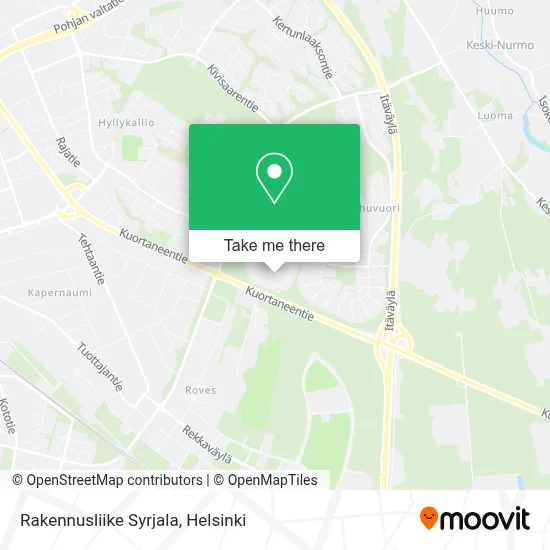 Rakennusliike Syrjala map