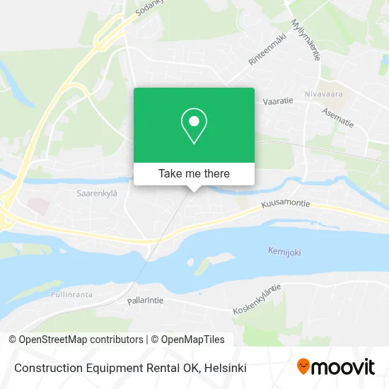 Construction Equipment Rental OK map