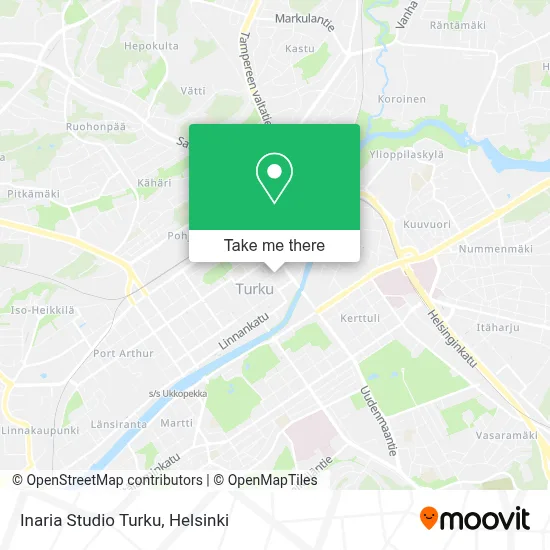 Inaria Studio Turku map