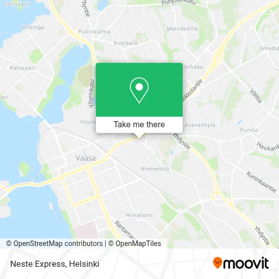 Neste Express map