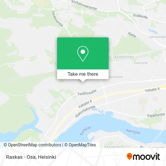 Raskas - Osa map