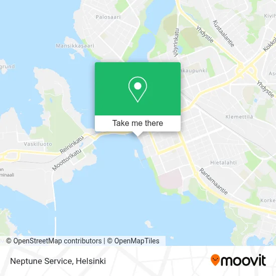 Neptune Service map