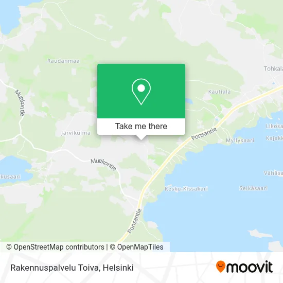 Rakennuspalvelu Toiva map
