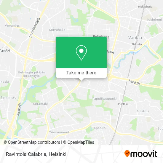 Ravintola Calabria map