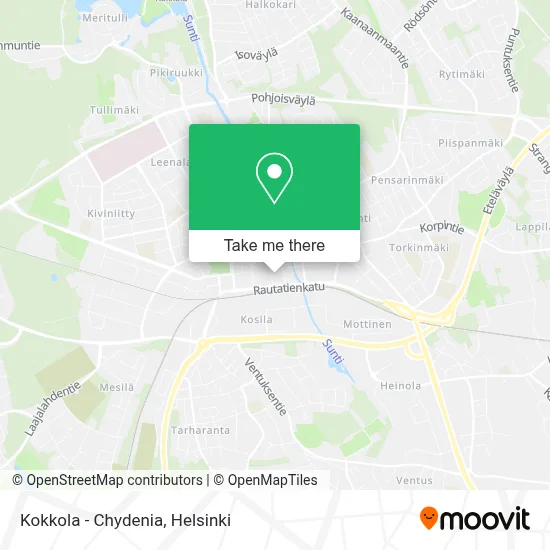 Kokkola - Chydenia map