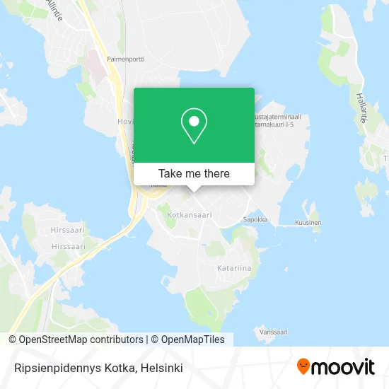 Ripsienpidennys  Kotka map