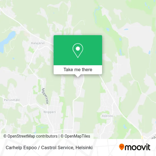 Carhelp Espoo / Castrol Service map