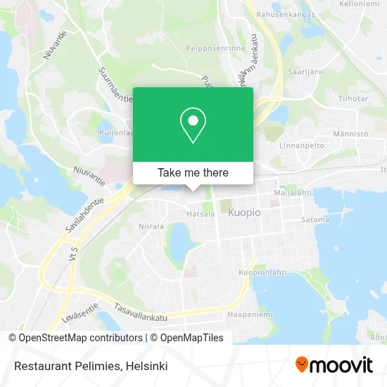 Restaurant Pelimies map