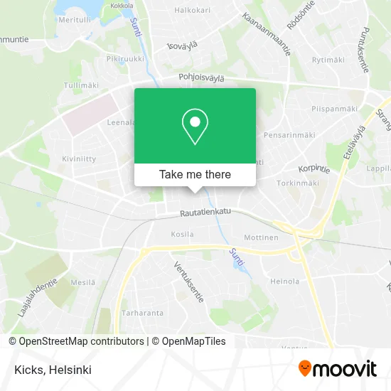 Kicks map