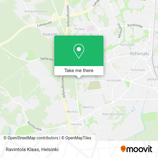 Ravintola Klaas map