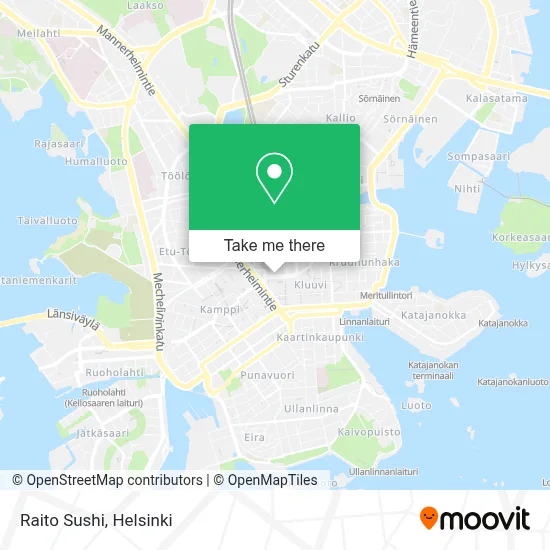 Raito Sushi map