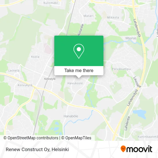 Renew Construct Oy map