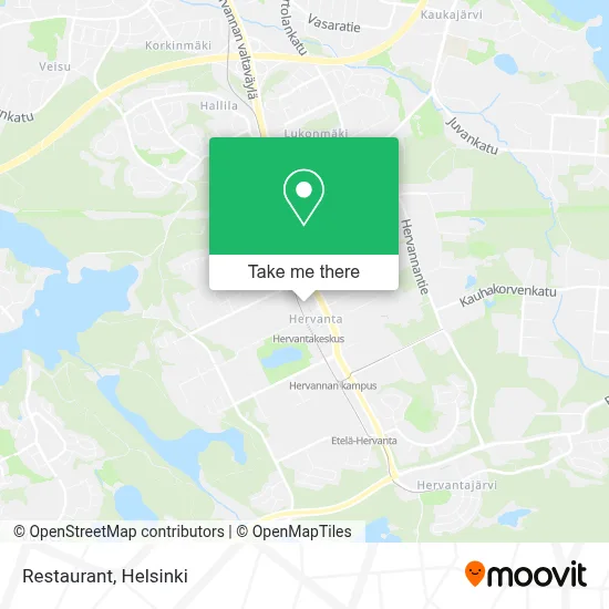 Restaurant map