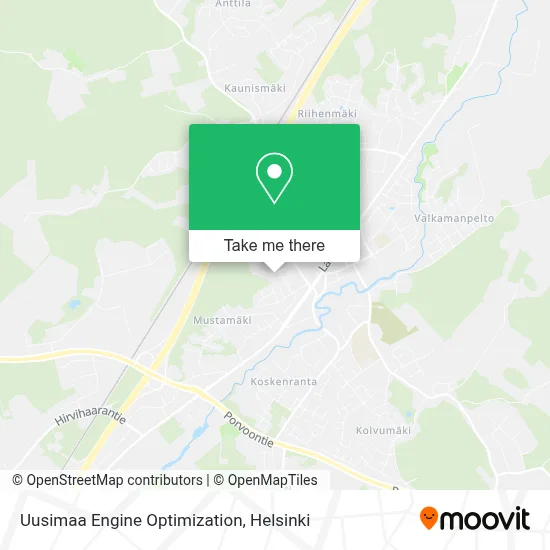 Uusimaa Engine Optimization map