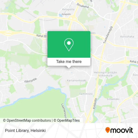 Point Library map
