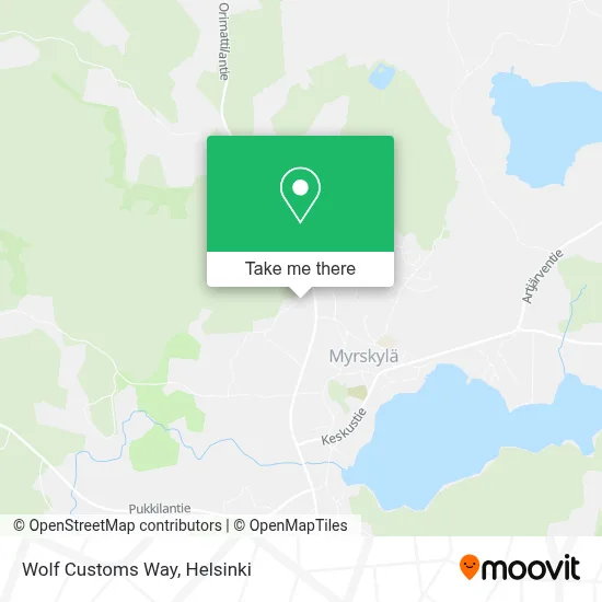Wolf Customs Way map
