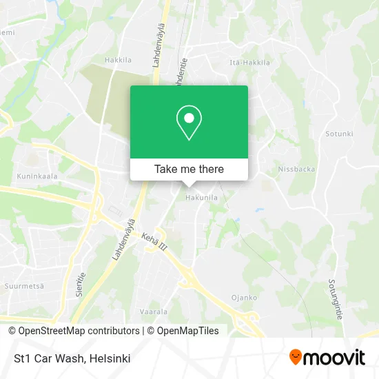 St1 Car Wash map