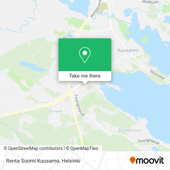 Renta Suomi Kuusamo map