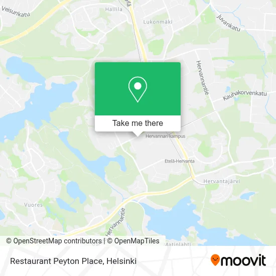 Restaurant Peyton Place map