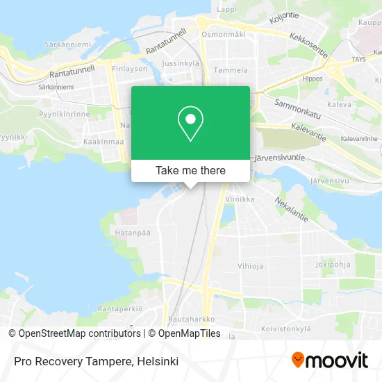 Pro Recovery Tampere map