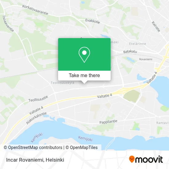 Incar Rovaniemi map
