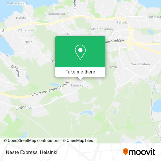 Neste Express map
