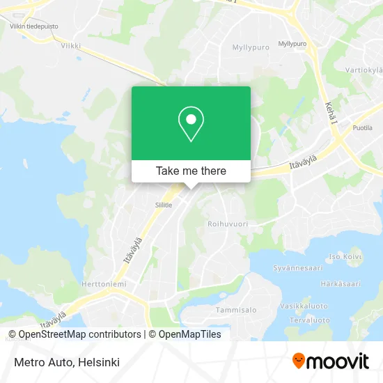 Metro Auto map
