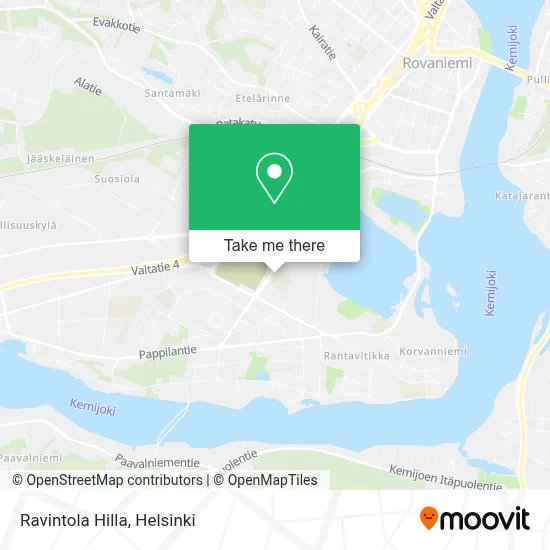 Ravintola Hilla map