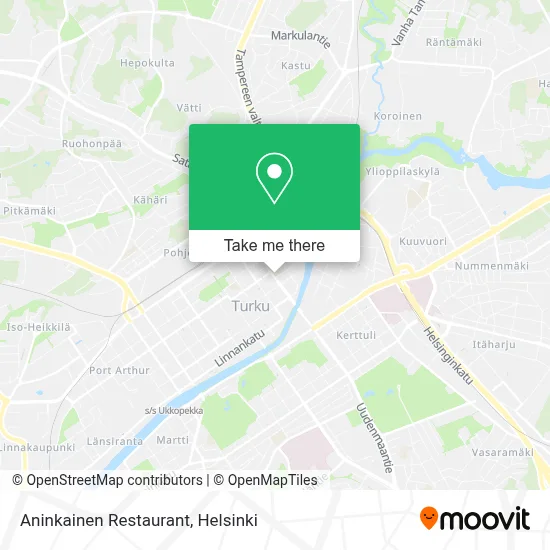 Aninkainen Restaurant map