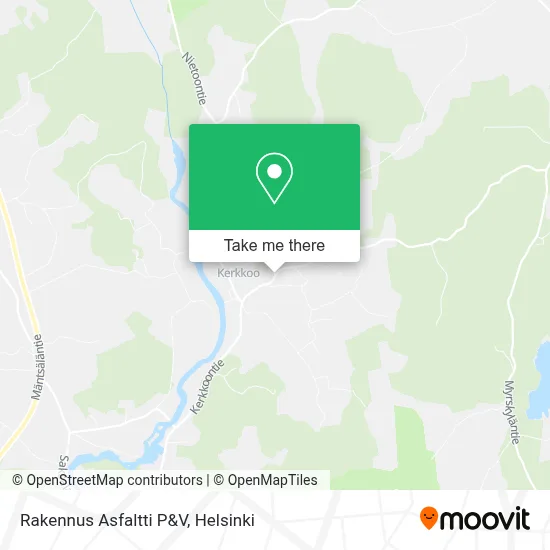 Rakennus Asfaltti P&V map